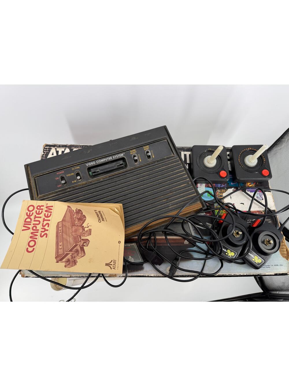Atari 2600 Video Computer System Original Box Paddle Controllers Untested